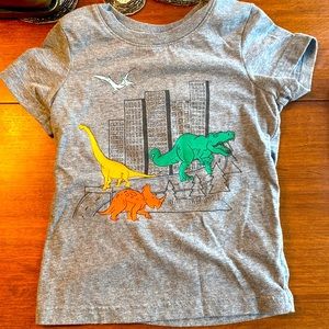 Cat & Jack 2T dinosaur city tee